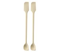 2 pcs mini spatules en silicone, petits grattoirs multifonctionnels pour la cuisine, les cosmétiques et les pots, agitateur réutilisable pour la confiture, la lotion, les bouteilles étroites et minces