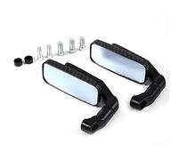 2 Pcs Miroir Avion, Paire Universelle Moto Moto Rectangle Rétroviseurs Avion 8mm 10mm Convient à la Plupart des Motos, Scooters(Fibre de Carbone)