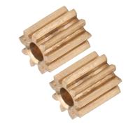 2 Pcs Moteur Pignon Gear, Cogwheel Pignons Drive Gear Remplacement En Laiton pour Duplo Intelli Lok Module 0.4 9 Dents