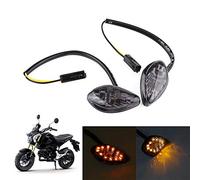 2 PCS Moto Clignotants Moto Intégré LED Clignotants Lumières Ambre Pour Grom 2014-2016