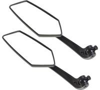 2 PCS Motorcycle Universal ABS Shell Holder KOSO Rhombus Shape Rear VIew Mirror (Rétroviseur arrière en forme de losange)