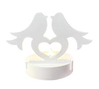 2 Pcs Moule En Silicone Bougeoir Oiseaux d'Amour,Moule En Silicone De Type Oiseaux d'Amour Époxy,Moule En Silicone Pour Bougeoir De Type Forme De Coeur,Avec Base Ronde pour Bougies,Savon