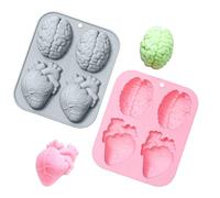 2 Pcs Moules En Silicone Pour Halloween, Moule à Chocolat d'Halloween, Moule à Chocolat Tête De Mort, Moule Halloween, Pour Forme De Pour Chocolat, Bonbon,Biscuits Gelée Diy Moisissure Decorations