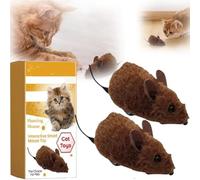 2 Pcs Mouse Toy for Cats and Dogs, Interactive Sound Chip Catnip Toy, Electronic Interactive Smart Cat Toys, Catch Cats Attention