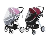 2 Pcs Moustiquaire Poussette Universelle, Moustiquaire Bebe, Capote Cosy pour Moustiquaire Lit Bébé, Cryptée Moustiquaire pour Poussette our Bébés Poussette, Landau, Berceau et lit de Voyage