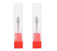 2 Pcs Nail Art Forage Mèche Enlèvement Peau Morte Tungstène Acier Nail Polish Têtes de Meulage