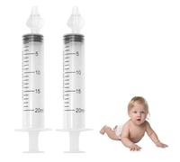 2 Pcs Nasale Bebe, Mouché-Bébé Irrigateur Nasal, Portable Irrigateur Nasal, 20mlNettoyant Le Nez avec Embout d'Aspiration Nasale en Silicone Nettoyable et Réutilisable