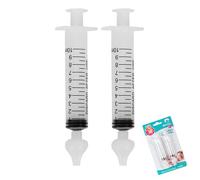 2 Pcs Nasale Bebe, Mouche-bébé, Portable Irrigateur Nasal 10ml, Irrigation Nasale, avec Embout d'Aspiration Nasale en Silicone Nettoyable Réutilisable, Sûr et Confortable