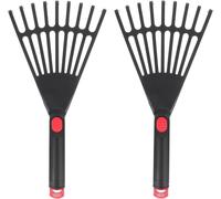 2 Pcs Niveau Labour Agricole Cour Maison Pratique Nettoyage Nettoyage Broyage De La Terre Charrue Plantes Pour Plastique Extérieur Arbuste Créatif Jardinage Entrepôt Latex
