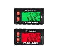 2 PCS of Runleader RL-HM032-BT Le tachymètre Bluetooth fonctionne avec une batterie remplaçable et une alimentation DC 12V.