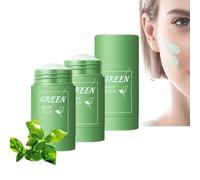 2 PCS Oneews Green Tea Deep Cleanse Mask,Oneews Green Tea Mask,Cleansing Green Tea Mask Clay Stick Oil Control Anti-Acne Skin Care,Green Mask Stick For Face, Black Head Remover For Nose