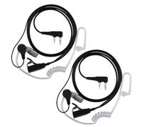 2 Pcs Oreillette Talkie Walkie 2 Broches Casque Écouteur (150CM) Compatible avec La Radio Bidirectionnelle Kenwood BAOFENG UV5R 888S RT24 RT27 HESENATE HT999
