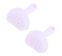 2 pcs outil de maquillage de tampon de taches de rousseur de silicone réaliste en regardant une presse mignonne petite fausse tache de rousseur stylo pour le visage contourissant (Purple)