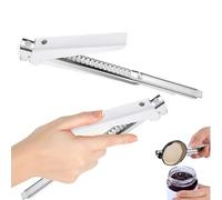 2 Pcs Ouvre Bocal Et Ouvre BoîTe RéGlable, Ouvre Bocal Facile, Ouvre-Bouteille Anti-Glisse Pour Personnes âGéEs Les Mains Faibles, Les Femmes, GéNéRique Ouvre-BoîTe Pour Cuisine, Maison, Bar (Blanc)