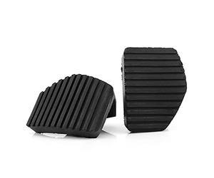 2 Pcs Pédale De Frein Repose-Pieds, caoutchouc pedale embrayage, Embrayage En Caoutchouc Couverture couvre, pour pédale de frein et d'embrayage de voiture pour 1007 207 208 2008 301 307