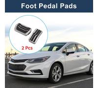 2 Pcs Pédales Automatiques Covers Pédale D'Accélérateur Pour Ford Focus 2011-2018 Acier Inoxydable Ton Argenté