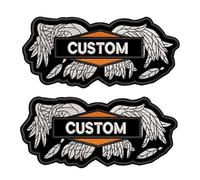 2 Pcs Personnalisé Militaire Rocker Rider Moto Motard Broderie Nom Tag Nom Tactique Nom Patch Pour Camouflage Uniforme Veste Sweat À Capuche Sacs À Dos Gilet Travail Chemises Vêtements