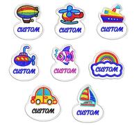 2 Pcs Personnalisé Personnalisé Enfant Mignon Broderie Nom Tag Nom Tactique Patch Pour Camouflage Uniforme Veste Sweat À Capuche Sacs À Dos Cap Gilet Chemises De Travail Vêtements