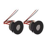 2 PCS Petits Spots LED 1W 80LM Encastré en Aluminium Mini Spot Lampe Plafonnier avec Lumière Portable Lumineuse Et Économe en Énergétique pour Dressing Salle D'étude Voiture