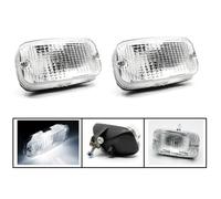 2 pcs Phares Diurne DRL Feux de Jour Auxiliaire Blanc 12V 24V Ampoule P21W BA15S pour Voiture Camion Poids Lourds Utilitaire