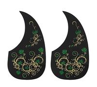 2 Pcs Pickguard de Guitare Folk, Plaque Anti-Rayure Pièces de Rechange Auto-adhésives pickguard pour 40" 41" Guitare Folk