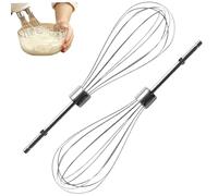 2 PCS Pièce de remplacement du batteur, accessoire de fouet de cuisine en acier inoxydable, 7.9 dans un batteur long, accessoires de mélangeur à main pour la farine, œufs, frottement, crème