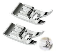 2 pcs Pied De Biche Universel pour Machine,Pied Presseur Machine à Coudre,À Coudre Pied De Couture Droit Pied Zigzag, Compatible avec la Plupart des Machines Domestiques Droit Pied Zigzag