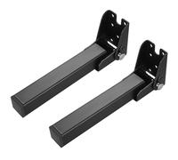 2 Pcs Pieds de Meubles Pliables, Pieds de Table en Métal Noir, Pieds de Canapé, Pieds de Bureau, Pieds de Lit Pliables, Pieds d'Armoire pour Meubles Canapé Table Placard Pieds 20CM