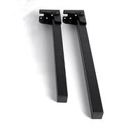 2 Pcs Pieds Meubles Métal,Télescopique Pliable Tables Basses Pieds Pieds de Table Pliables en Fer à 90°pour Tables Basses Table d'ordinateur,Noir (50cm(19.6in))