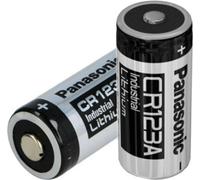 2 PCS pile au lithium Panasonic Industrie CR123A 3V haute capacité, résistant aux courts-circuits, ne contient pas de substances dangereuses