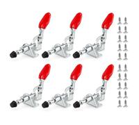 2 Pcs Pince à Genouillère GH-301-AM Pince à Bascule Sauterelle de Serrage | Outil à Main à Action Push-Pull Dégagement Rapide Force de Serrage de 45Kg Menuiserie Soudage Fonctionnement de La Machine