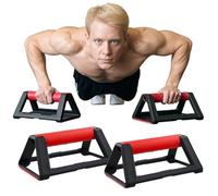 2 Pcs Planche Pompe Musculation, Poids Poignet avec Poignée en Silicone Base Antidérapante, Portable Empilable, Capacité Charge 110kg, Push Up Barres Parallettes pour Calisthenics, 19x11x7cm