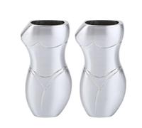 2 pcs Plus léger du boîtier 7cm de Longueur 3D Design du Corps Humain Exquis en Alliage en Aluminium (Gris)