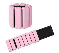 2 PCS Poids de Poignet réglables Poids de Cheville pour Exercice Marche Jogging Yoga aérobic Pilates Bracelet de Poids Bracelet de Remise en Forme (rose, 1 lbs/chaque)