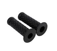 2 pcs Poignée de Moto, Keenso Guidon de Moto Universel 7/8 22mm Antidérapant Poignées de Main de Gel d'Extrémité de Barre pour Moteur, Dirt Bike en Caoutchouc (Black)