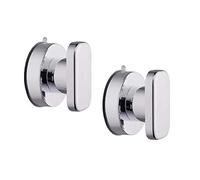 2 PCS poignee de traction ventouse, Refrigerateur Poignee de Tiroir, Meuble de cuisine portes en verre Ventouse, Boutons de Placard Poignée de Porte de Placard de Tiroir Poignées en Verre de Poignée