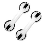 2 PCS Poignée Ventouse pour Salle de Bain, 30 CM Poignée Baignoire de Sécurité, Barres d'appui de Douche Forte Prise pour Personnes Âgées, Handicapés, Enfants, sans Perçage et Amovible - Noir