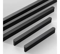 2 Pcs Poignées de Tiroir,Poignées d'Armoires Noires,Poignée de Porte de Meuble,Poignées de Placard de Cuisine en Aluminium,Boutons Modernes pour Garde-Robe Salle de Bain,Quantity:2Pcs-Length:800mm