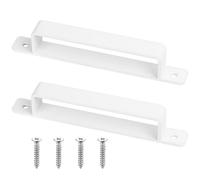 2 Pcs Poignet de Porte Poignee de Porte Interieur Exterieur Blanc, 216 mm Poignée de Porte Coulissante, Poignée Porte Coulissante, Poignée Porte de Garage Armoire Meubles Cuisine, Poignées de Porte