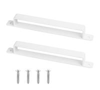 2 Pcs Poignet de Porte Poignee de Porte Interieur Exterieur Blanc, 286 mm Poignée de Porte Coulissante, Poignée Porte Coulissante, Poignée Porte de Garage Armoire Meubles Cuisine, Poignées de Porte