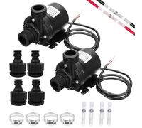 2 PCS Pompe a Eau 12v, Mini Pompe à Eau Submersible Moteur Sans Balais 800l/h 5m Mini pompe à eau submersible sans balais - - Pour bassin, aquarium, fontaine solaire