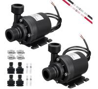2 Pcs Pompe a Eau 12v, Mini Pompe à Eau Submersible Moteur Sans Balais 800l/h 5m, Pompes à Eau pour la Circulation de l'eau