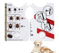 2 Pcs Portable Tire-Tique avec Loupe, Carte de Retrait de Tiques, pour Retirer Rapidement et en Douceur Les Tiques de L'animal de Compagnie ou de l'homme, Idéal pour Les Activités de Plein Air
