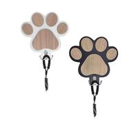 2 Pcs Porte-manteau mural pour chien avec crochets, Porte-CléS Porte-Laisse pour Chien Mural, Porte Laisses Manteau Mural Bois pour Accessoires Animal de Compagnie pour Accessoires pour Chiens Sacs