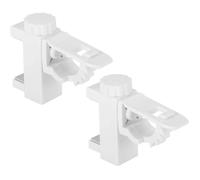 2 Pcs Porte Rideau sans PerçAge Support Tringle Rideau Porte Titulaire Barre Transversale Réglable Tringle à Rideaux pour QIEDOVIEY