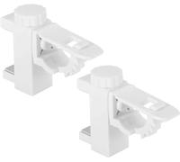BINQILIN 2 Pcs Porte Rideau sans PerçAge Support Tringle Rideau Porte Titulaire Barre Transversale Réglable Tringle à Rideaux pour La Maison Ou Salle De Bain Penderie