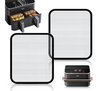 2 PCS Protection Anti-éclaboussures en Acier Inoxydable à Mailles Fines pour Cosori Airfryer 8,5 L/Dual Blaze TwinFry 10 L, résistant à la chaleur,Accessoire de Friteuse à Air Chaud