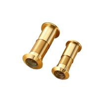 2 Pcs Pure Copper Door Viewer 180 200 Degree Wide Angle Peephole Security Hidden Adjustable Glass Lens For pour Porte(200 16mm 35-60mm)