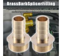 2 Pcs Raccord Cannelé 3/4" BSP Mâle Fil Raccord Laiton 16mm Connecteur Tuyau