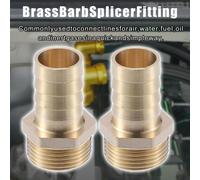 2 Pcs Raccord Cannelé 3/4" BSP Mâle Fil Raccord Laiton 19mm Connecteur Tuyau